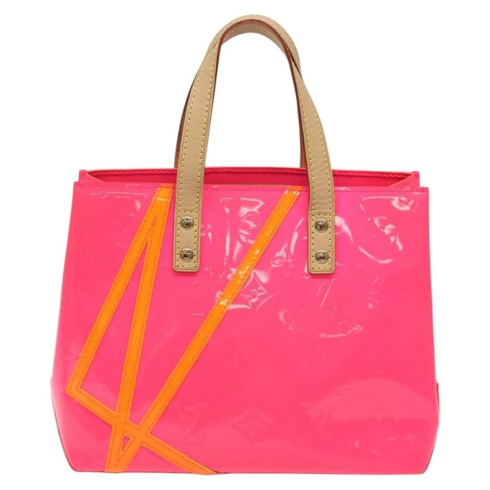 Louis Vuitton Monogram Vernis Fluo Reade PM Handbag Red